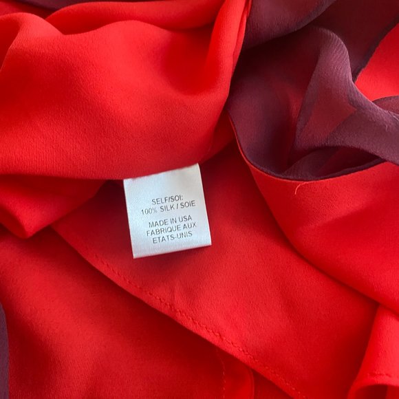 Haute Hippie Halter Silk Maxi Dress S Red Plum with belt - New - Picture 9 of 9